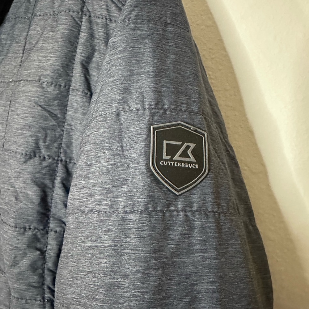 Gray Quilted Hooded Jacket - Picture 3 of 5